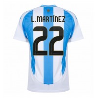 Muški Nogometni Dres Argentina Lautaro Martinez #22 Domaci Copa America 2024 Kratak Rukav